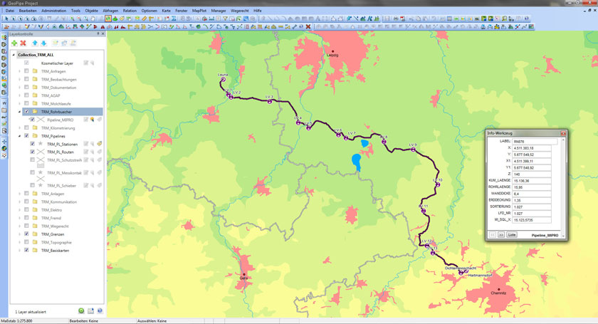 Screenshot GeoPipe Project